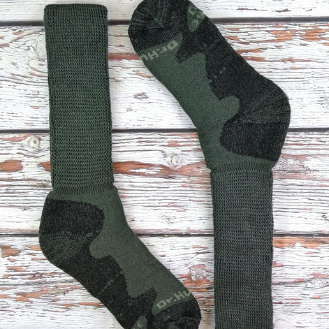 1 Pack Men's Extra Wide Knee High Merino Wool Hiking Socks