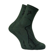 2 Pack Men's Cotton Hiking Boot Socks with Silver Technology