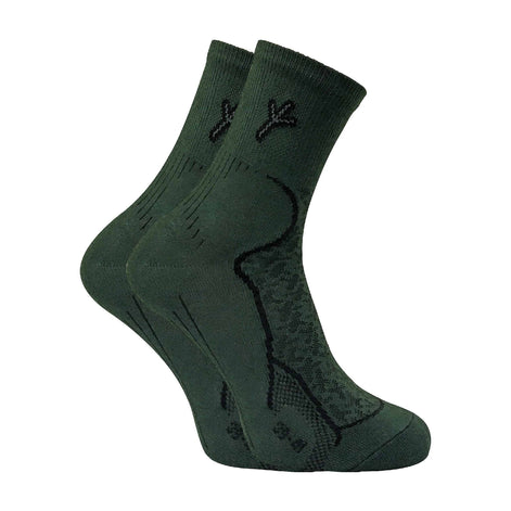 2 Pack Men's Cotton Hiking Boot Socks with Silver Technology