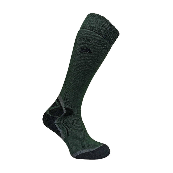 1 Pack Men's Merino Wool Long Knee High Green Socks
