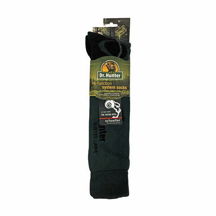 1 Pack Men's Merino Wool Long Knee High Green Socks