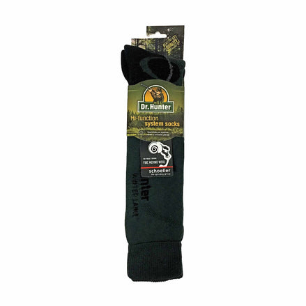 1 Pack Men's Merino Wool Long Knee High Green Socks
