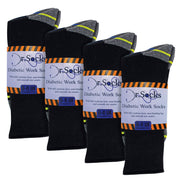 Multipack Mens Diabetic Work Socks | Non Elastic Breathable Diabetic Socks