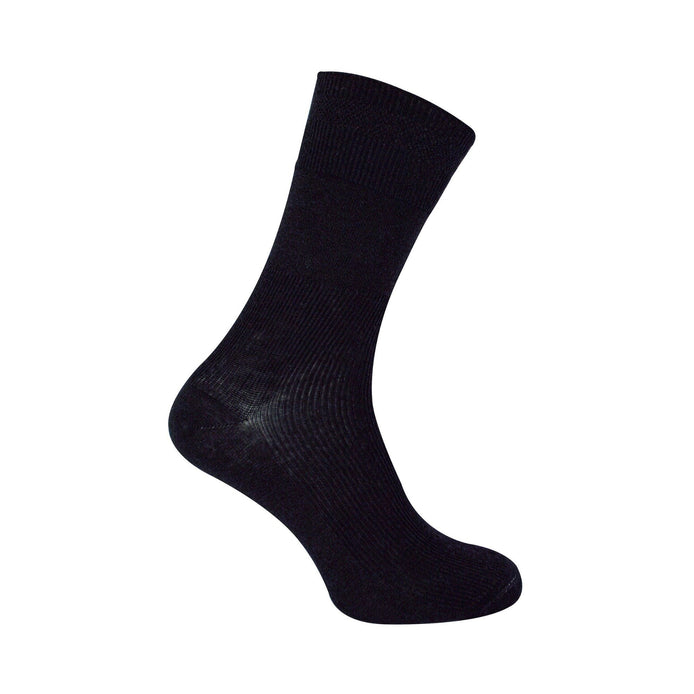 3 Pair Unisex Merino Wool Ribbed Seamless Diabetic Socks for Swollen Legs