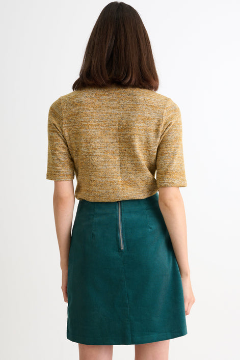 Dylan Babycord Mini Skirt Teal