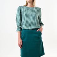 Dylan Babycord Mini Skirt - Petrol