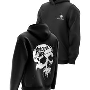 XAPE Dripping Skull Hoodie - Black