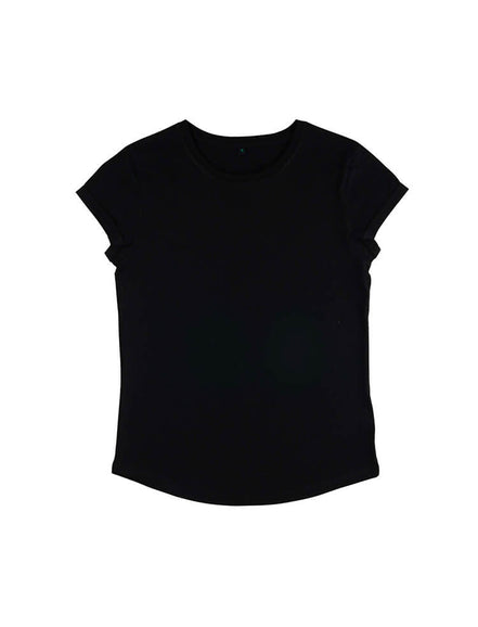 Organic Cotton Rolled Sleeve T-Shirt: Women's