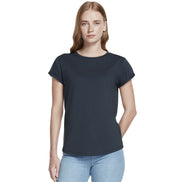 Organic Cotton Rolled Sleeve T-Shirt: Women's