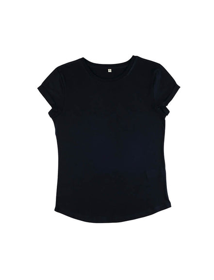 Organic Cotton Rolled Sleeve T-Shirt: Women's