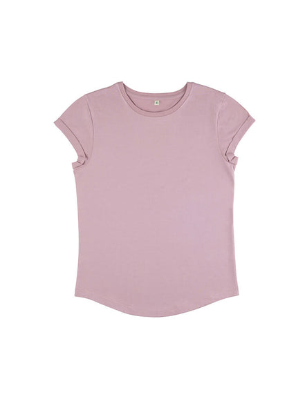 Organic Cotton Rolled Sleeve T-Shirt: Women's