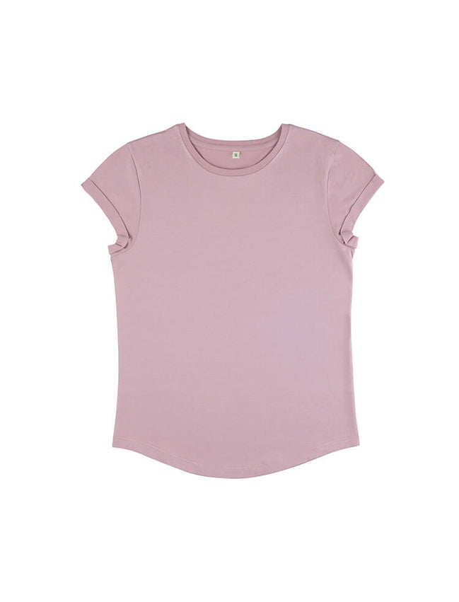 Organic Cotton Rolled Sleeve T-Shirt: Women's