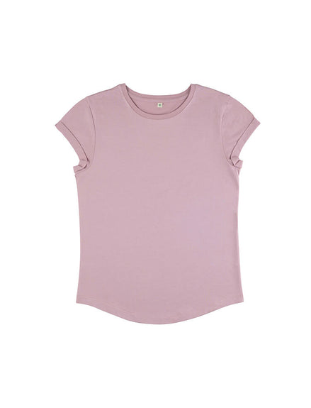 Organic Cotton Rolled Sleeve T-Shirt: Women's
