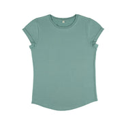 Organic Cotton Rolled Sleeve T-Shirt: Women's