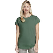 Organic Cotton Rolled Sleeve T-Shirt: Women's