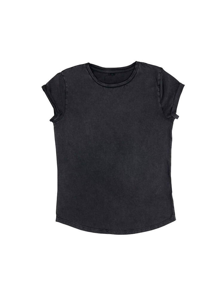 Organic Cotton Rolled Sleeve T-Shirt: Women's