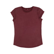 Organic Cotton Rolled Sleeve T-Shirt: Women's