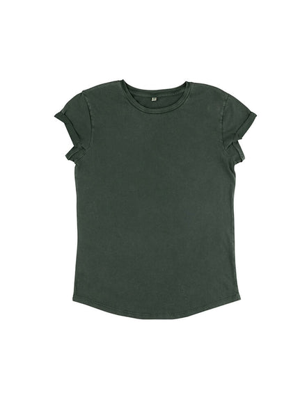 Organic Cotton Rolled Sleeve T-Shirt: Women's