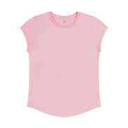 Organic Cotton Rolled Sleeve T-Shirt: Women's