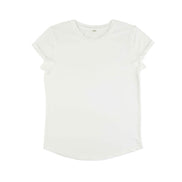 Organic Cotton Rolled Sleeve T-Shirt: Women's