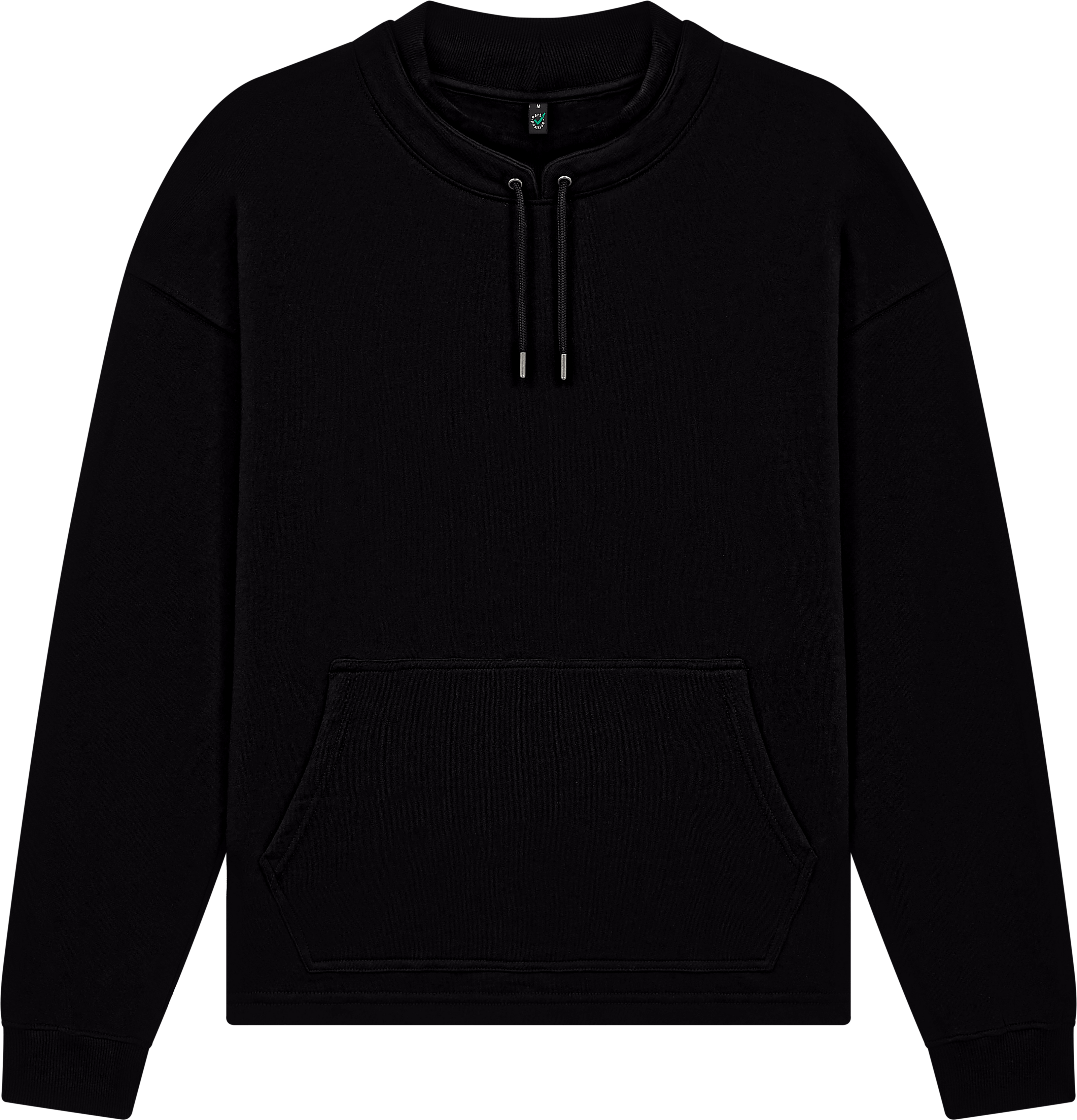 Organic Mock Neck Sweatshirt: Unisex
