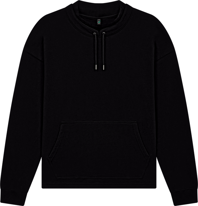 Organic Mock Neck Sweatshirt: Unisex