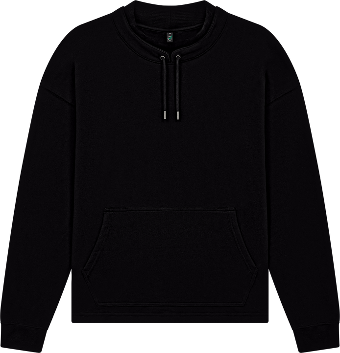 Organic Mock Neck Sweatshirt: Unisex
