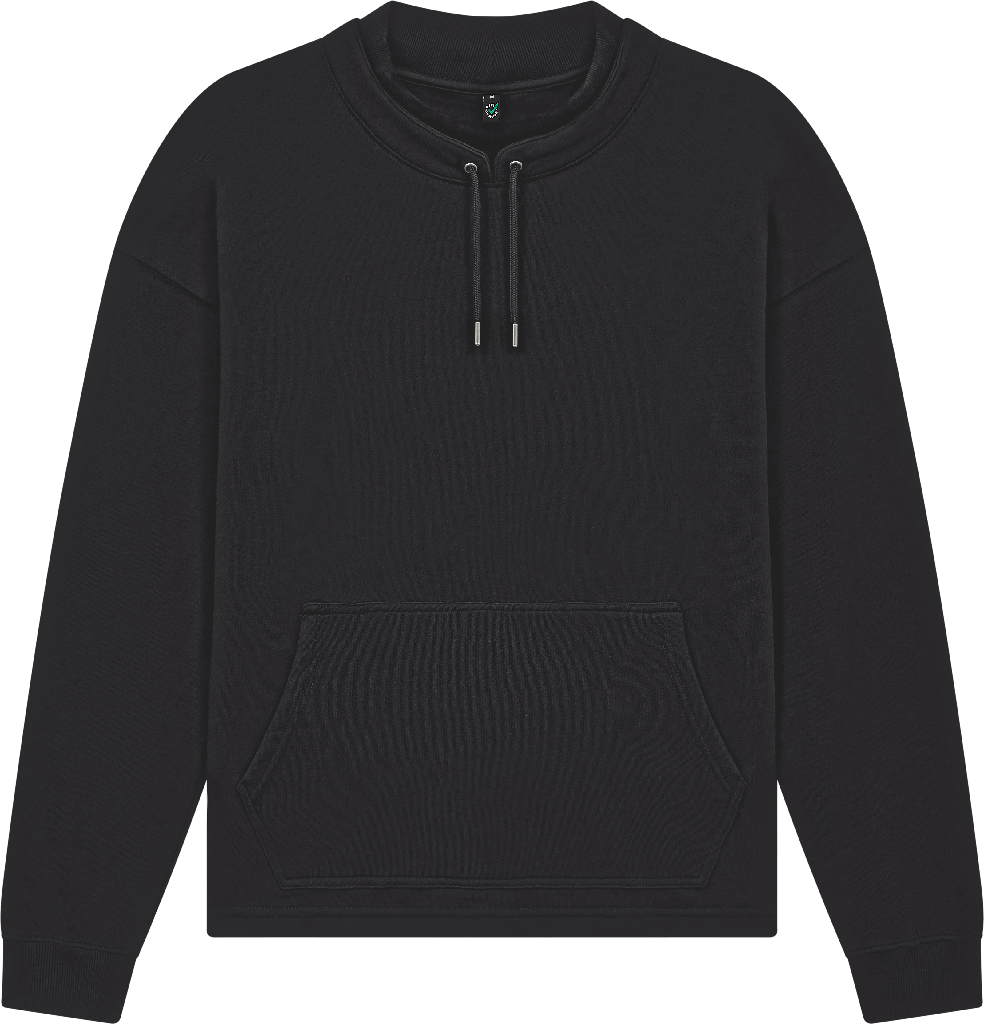 Organic Mock Neck Sweatshirt: Unisex