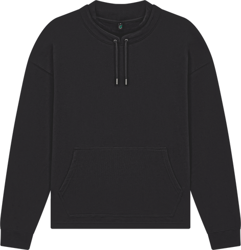 Organic Mock Neck Sweatshirt: Unisex