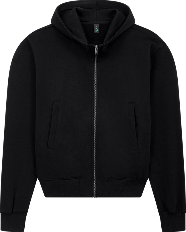 Organic Bomber Jacket Hoodie: Unisex