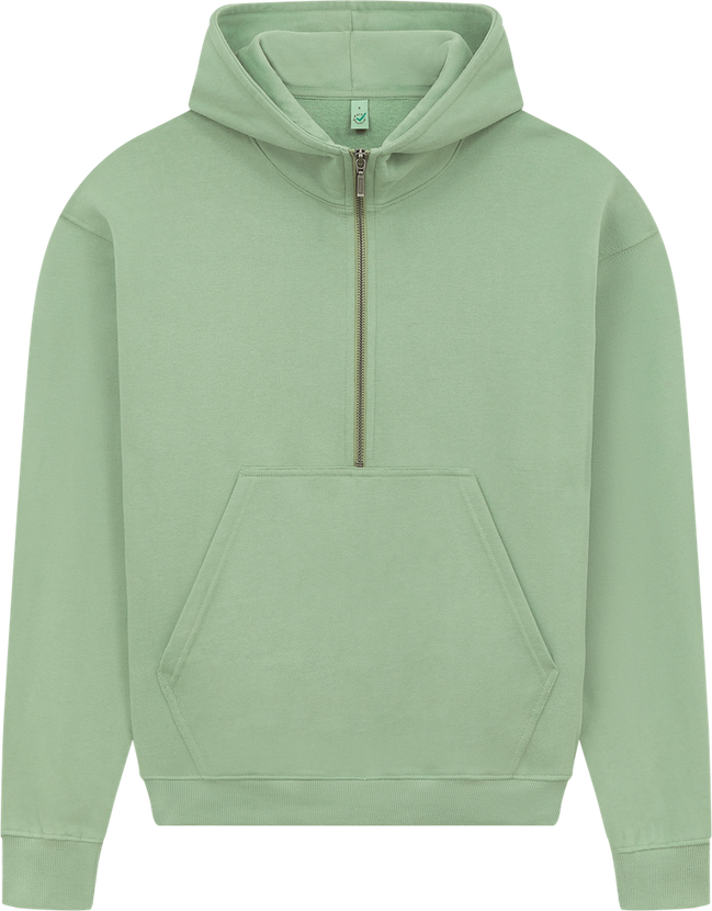 Organic Half Zip Hoodie: Women's