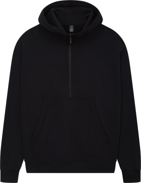Organic Half Zip Hoodie: Womens