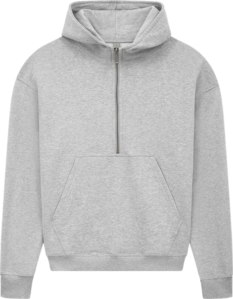 Organic Half Zip Hoodie: Womens