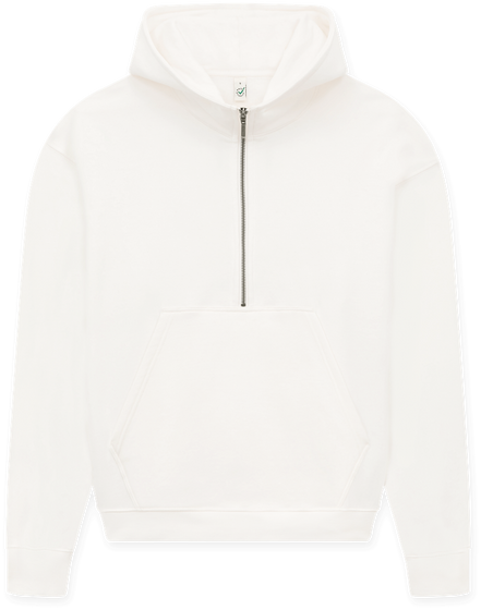 Organic Half Zip Hoodie: Women's