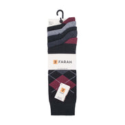 5 Pack Men's Patterned Cotton Dress Socks