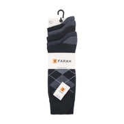 5 Pack Men's Patterned Cotton Dress Socks