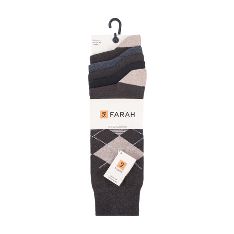 5 Pack Men's Patterned Cotton Dress Socks