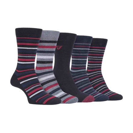 5 Pack Men's Patterned Cotton Dress Socks