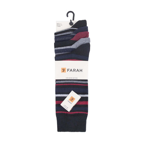 5 Pack Men's Patterned Cotton Dress Socks