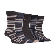5 Pack Men's Patterned Cotton Dress Socks
