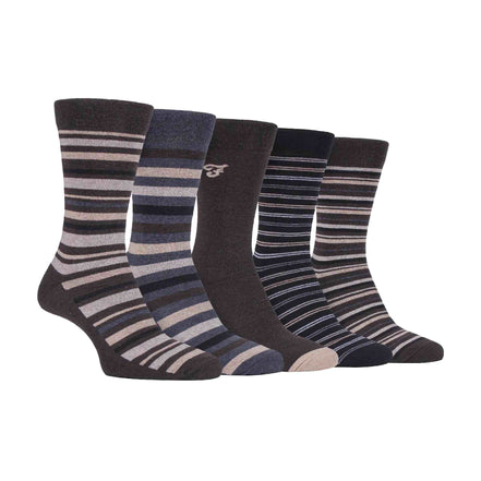 5 Pack Men's Patterned Cotton Dress Socks