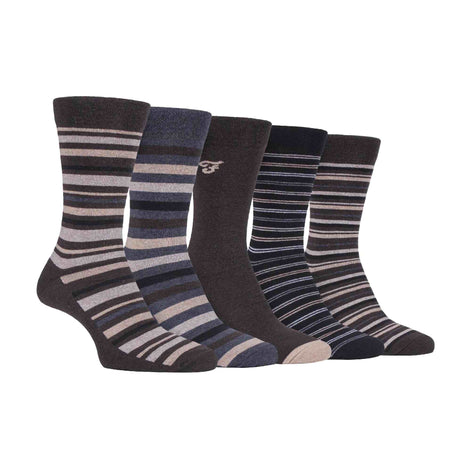 5 Pack Men's Patterned Cotton Dress Socks