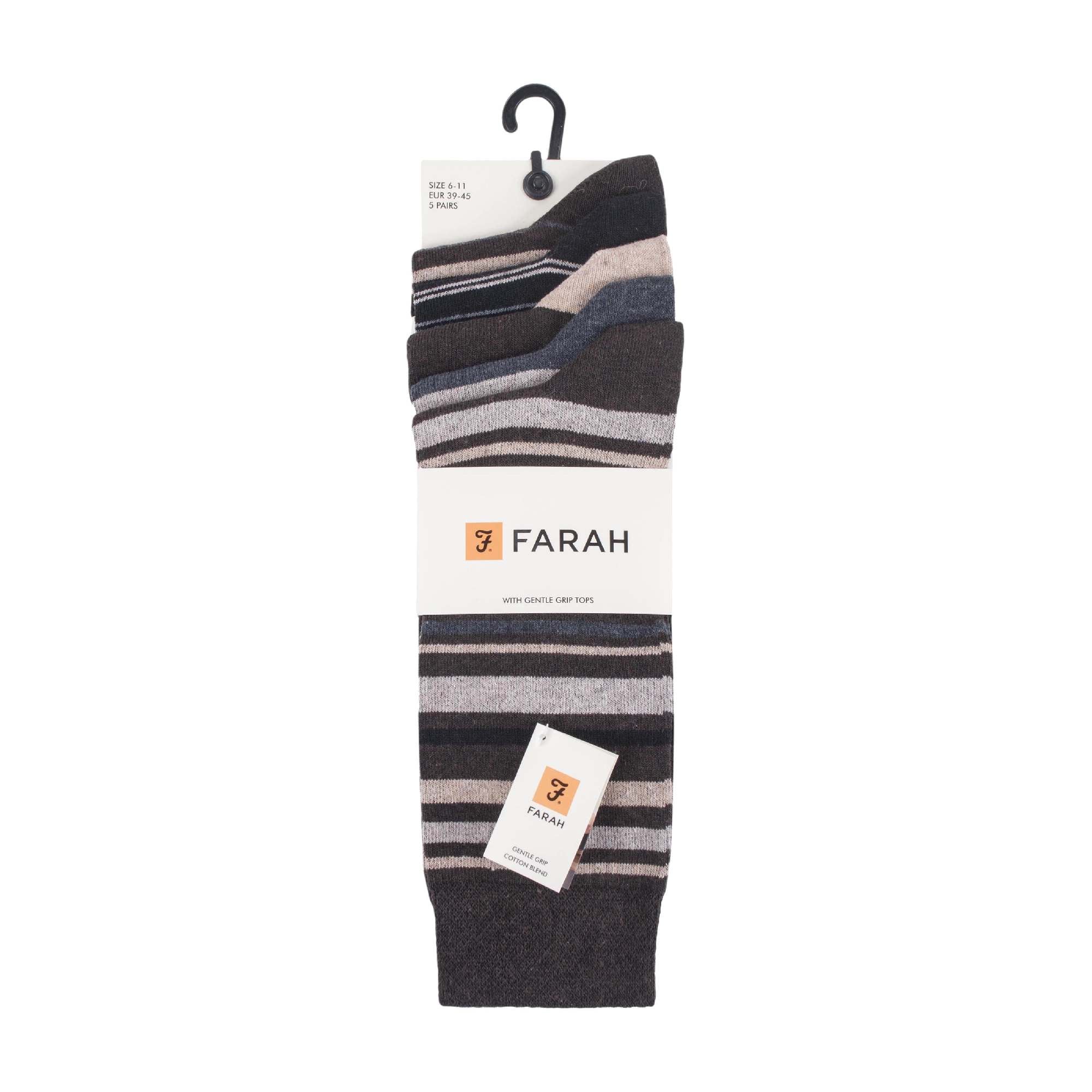 5 Pack Men's Patterned Cotton Dress Socks