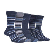 5 Pack Men's Patterned Cotton Dress Socks