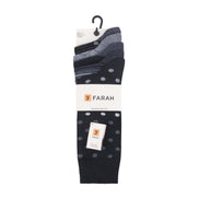 5 Pack Men's Patterned Cotton Dress Socks