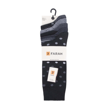 5 Pack Men's Patterned Cotton Dress Socks