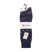 5 Pack Men's Patterned Cotton Dress Socks