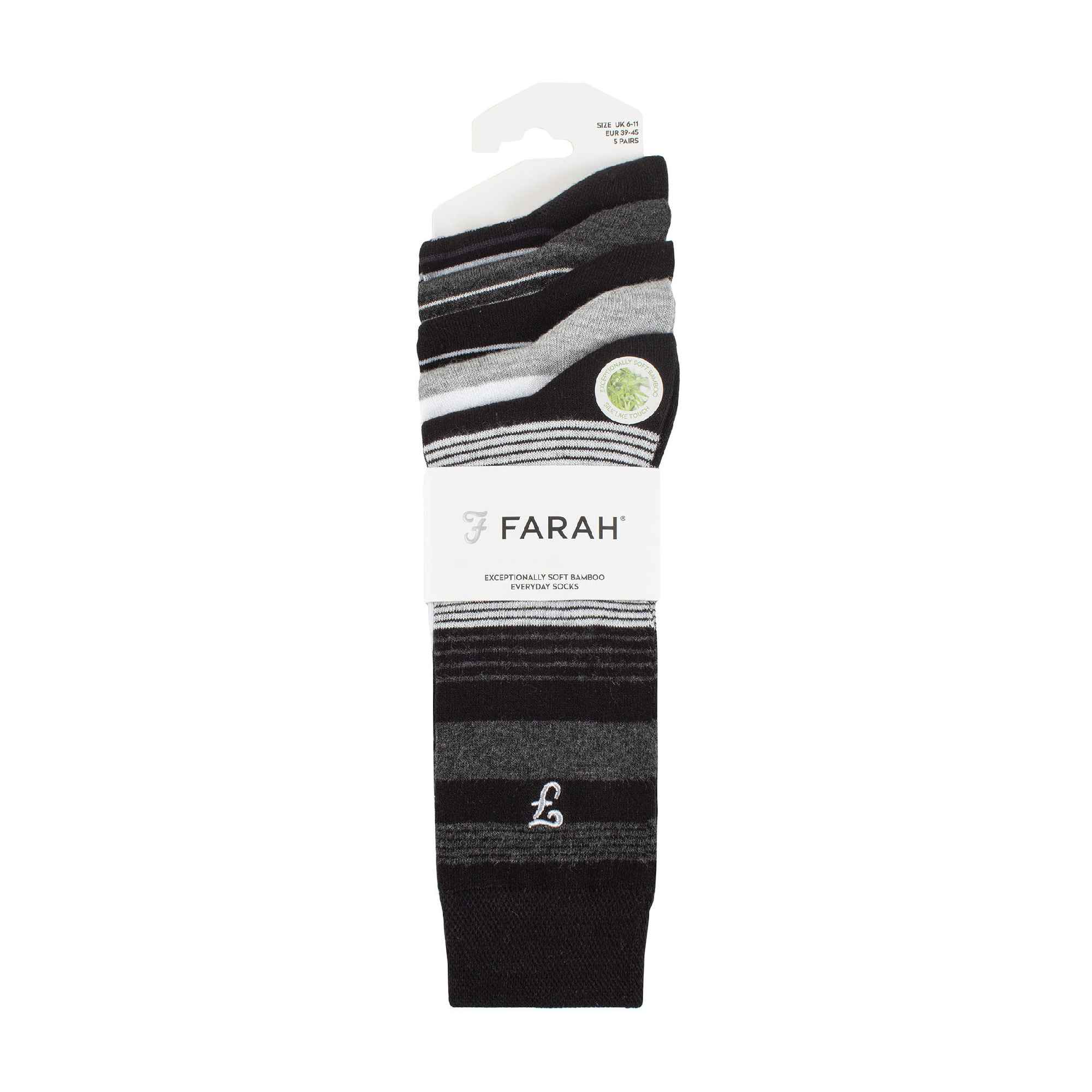 5 Pack Men's Bamboo Bright Striped Patterned Socks