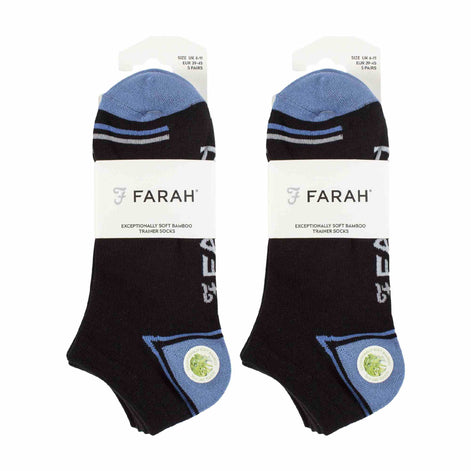 10 Pack Men's Breathable Bamboo Plain Trainer Socks