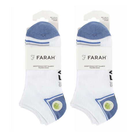10 Pack Men's Breathable Bamboo Plain Trainer Socks